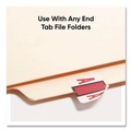 Back to School Sale | Smead 67071 1 in. x 1.25 in. A Color-Coded End Tab Filing Labels - White (1-Roll) image number 2