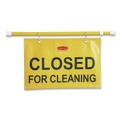 Mailroom Equipment | Rubbermaid Commercial FG9S1500YEL 50 in. x 1 in. x 13 in. Site Safety Hanging Sign - Yellow image number 0
