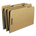 File Folders | Smead 19837 0.75 in. Expansion 1/3-Cut Top Tab Fastener Folders, 2 Fasteners - Legal Size/Kraft Exterior (50/Box) image number 0