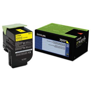 Lexmark 70C10Y0 70C10Y0 1,000 Page-Yield Return Program Toner - Yellow
