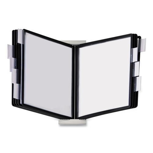 Binders | Durable 561201 InstaView Expandable Desktop Reference System with 10 Panels - Black/White image number 0