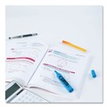 Highlighters | Avery 24016 HI-LITER Desk-Style Chisel Tip Highlighters - Fluorescent Blue Ink/Black Barrel (1-Dozen) image number 3