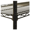 Just Launched | Alera ALESW503624BL 36 in. x 24 in. x 72 in. NSF Certified Industrial Four-Shelf Wire Shelving Kit - Black image number 5