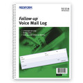 Notebooks & Pads | Rediform 51114 Follow-up 7.5 in. x 2 in. One-Part (No Copies) Wirebound Voice Mail Log Book image number 0