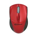 Back to School Sale | Innovera IVR62204 2.4 GHz Frequency 30 ft. Wireless Range Left/Right Hand Use Mini Wireless Optical Mouse - Red/Black image number 2