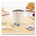 Cups and Lids | SOLO 370RC-PLANET Recycled Content PCF Paper Hot Cups, ProPlanet Seal, 10 oz, White, 50/Pack image number 3