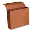 File Jackets & Sleeves | Smead 71198 5.25 in. Expansion 1 Section 100% Recycled Redrope Wallets - Letter Size, Redrope (10/Box) image number 2
