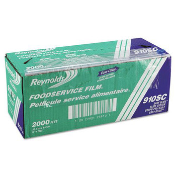  | Reynolds Wrap 910SC 12 in. x 2,000 ft. PVC Food Wrap Film Roll in Easy Glide Cutter Box (1/Carton)