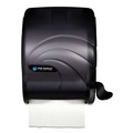 Paper Towels and Napkins | San Jamar T990TBK 12.5 in. x 8.5 in. x 12.75 in. Oceans Element Lever Roll Towel Dispenser - Black Pearl image number 0
