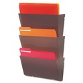 Desktop Organizers | Deflecto 64302 Unbreakable DocuPocket 17.5 in. x 3 in. x 6.5 in. Legal Size Wall File - Smoke image number 4