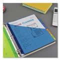 Dividers & Tabs | Avery 11906 Insertable 5-Tab 11-1/8 in. x 9-1/4 in. Big Tab Plastic Dividers with Two Pockets - Multicolor (1-Set) image number 3