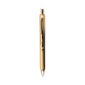Pens | Pentel BL407XABX 0.7 mm Medium EnerGel Alloy Retractable Gel Pen - Black Ink, Gold Barrel image number 2