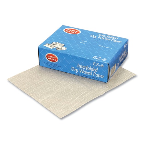 Food Service | Handy Wacks EZ8 10.75 in. x 8 in. Interfolded Dry Waxed Paper Deli Sheets (12/Carton) image number 0