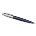 Pens | Parker 1953186 1 mm Medium Jotter Retractable Ballpoint Pen - Blue Ink, Royal Blue/Chrome Barrel image number 0