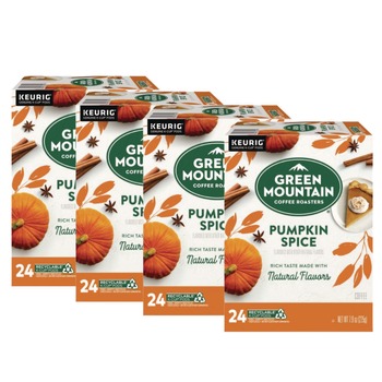 Green Mountain Coffee 5000368942 Fair Trade Certified Coffee K-Cups - Pumpkin Spice (96/Carton)