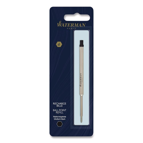 Pens | Waterman S0944480 Medium Conical Tip Ballpoint Pens Refill - Black Ink image number 0