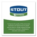 Paper Bags | Stout by Envision E4248E85 EcoSafe-6400 42 in. x 48 in. 0.85 mil. 48 Gallon Compostable Bags - Green (40/Box) image number 6