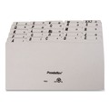 File Folders | Pendaflex PN1025 8.5 in. x 14 in. 1/5-Cut Top Tab A-Z File Guides - Gray (25/Set) image number 3