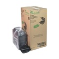 Food Trays, Containers, and Lids | Pactiv Corp. YCNB06000000 EarthChoice 5.75 in. x 5.95 in. x 3.1 in. Microwavable MFPP Plastic Hinged Lid Container With SmartLock - Black (400/Carton) image number 2
