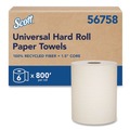 Paper Towels and Napkins | Scott 56758 Essential 8 in. x 800 ft. 1.5 in. Core 1-Ply 100% Recycled Fiber Hard Roll Towel - Brown (6/Carton) image number 0