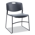 Office Chairs | Alera ALECA671 18.50 in. Seat Height Resin Stacking Chair Supports Up to 275 lbs. - Black Seat, Black Back, Black Base (4/Carton) image number 1
