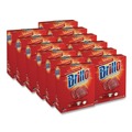 Sponges & Scrubbers | Brillo 23318 2.5 in. x 3 in. Steel Wool Soap Pads - Gray/Pink (12/Carton) image number 0