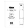 File Folders | Tabbies 68815 9.63 in. x 2 in. File Pocket Handles - White (48/Pack) image number 4