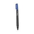 Pens | Sharpie 1742664 Water-Resistant Ink Stick Fine 0.4 mm Porous Point Pen - Blue Ink, Black/Blue Barrel (1-Dozen) image number 1