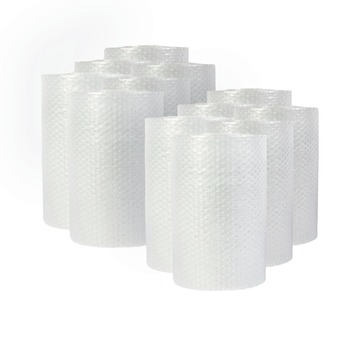 Universal 4087893 12 in. x 10 ft. 0.19 in. Thick Bubble Packaging Perforated Every 12 in. - Clear (12/Carton)