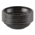 Food Trays, Containers, and Lids | Anchor 4548432 32 oz. 8-1/2 in. x 2.14 in. Plastic Diameter Crystal Classics Bowl - Black (300/Carton) image number 0