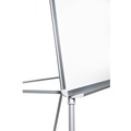 Easels | MasterVision EA2300335 28 in. x 39.5 in. Silver Easy Clean Dry Erase Quad-Pod Presentation Easel - White Surface/Black/Satin Aluminum Frame image number 3