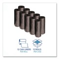  | Boardwalk X7658SKKR01 38 in. x 58 in. 60 gal. 1.2 mil Recycled Low-Density Polyethylene Can Liners - Black (100/Carton) image number 4