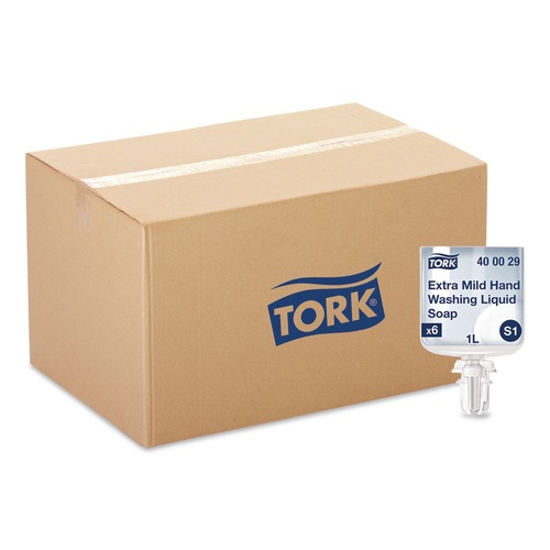 Hand Soaps | Tork 400029 1L Refill Unscented Premium Extra Mild Soap (6/Carton) image number 0