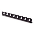 Back to School Sale | GBC 4000020 1/4 in. Diameter 25 Sheet Capacity CombBind Standard Spines - Black (100/Box) image number 1