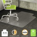 Office Chair Mats | Deflecto CM13233 45 x 53 DuraMat Moderate Use Wide Lipped Chair Mat for Low Pile Carpet - Clear image number 7