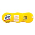 Hand Wipes | LYSOL Brand 19200-84251 7 in. x 7.25 in. 1-Ply Disinfecting Wipes - Lemon and Lime Blossom/White (3/Pack) image number 2
