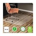 Office Chair Mats | Alera CM2E442FALEPL 46 x 60 All Day Use Non-Studded Chair Mat for Hard Floors - Clear image number 6