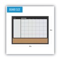 Mailroom Equipment | MasterVision MX04511161 24.21 in. x 17.72 in. 3-in-1 MDF Frame Combo Planner - White/Black image number 3