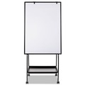 White Boards | MasterVision EA49145016 29-1/2 in. x 74-7/8 in. Creation Station Magnetic Dry Erase Board - Black Frame image number 0