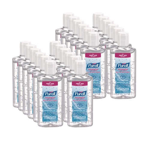 Hand Sanitizers | PURELL 9651-24 4 oz. Flip-Cap Bottle Advanced Refreshing Gel Hand Sanitizer - Clean Scent (24/Carton) image number 0