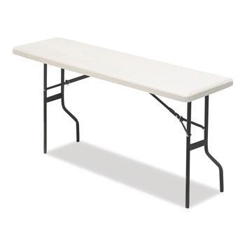 Iceberg 65353 60 in. x 18 in. x 29 in. IndestrucTable Classic Rectangular Folding Table - Platinum