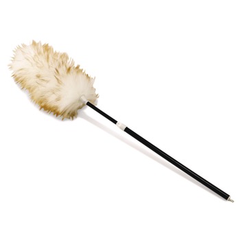 CLEANING BRUSHES | Rubbermaid Commercial FG9C04000000 Telescoping Lambswool Duster with 30 in. to 42 in. Handle (6/Carton)