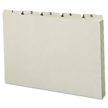 Smead 52369 Recycled Daily 8.5 in. x 14 in. 1/5-Cut Top Tab File 1 to 31 Guide Set - Green (31/Set)