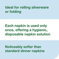 Cleaning Cloths | Tork 716001 1-Ply 11.5 x 17 LinStyle Valet Guest Towel - White (5/Carton) image number 5
