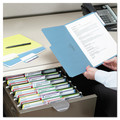 File Folders | Smead 11986 1/3-Cut Tabs Assorted Letter Size 0.75 in. Expansion SuperTab Colored File Folders - Blue (100/Box) image number 5