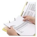 File Folders | Smead 14004 2 in. Expansion Top Tab Classification Folders with 6 SafeSHIELD Fasteners - Letter Size/Yellow Exterior (10/Box) image number 4