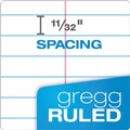 Notebooks & Pads | TOPS 99708 6 x 9 Sheets (100) Docket Gold Gregg Rule Steno Pads - Frosted White Cover/White Sheets image number 2