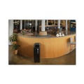 Trash & Waste Bins | Rubbermaid Commercial 2078967 Sustain 15 gal Metal/Plastic Decorative Refuse with Recycling Lid - Black image number 4