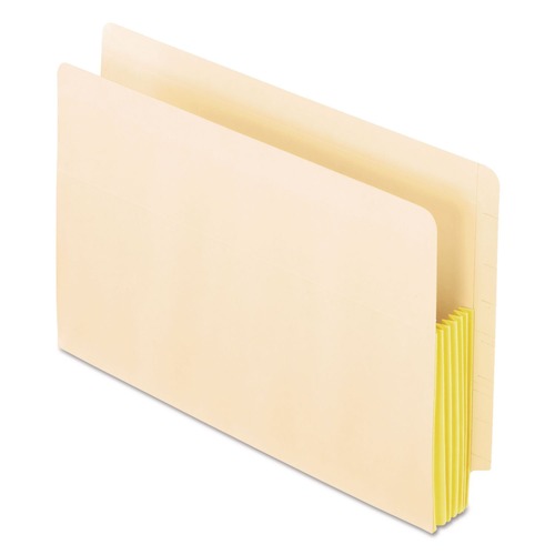 File Folders | Pendaflex 22823 5.25 in. Expansion Legal Size Drop Front Shelf File Pockets with Rip-Proof-Tape Gusset Top - Manila (10/Box) image number 0