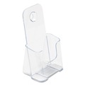 Desk Shelves | Deflecto 77501 4.25w x 3.25d x 7.75h Leaflet Size DocuHolder for Countertop/Wall-Mount - Clear image number 1